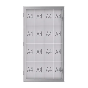Buiten- binnenvitrine MAUL excite whiteb 16xA4