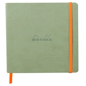 Notitieboek Rhodia A5 lijn 80 vel 90gr celadon