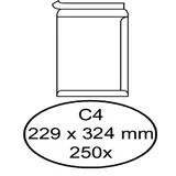 Envelop Quantore akte C4 229x324mm zelfklevend wit 250 stuks
