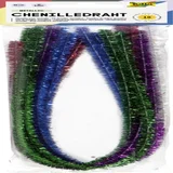 Chenilledraad Folia 50cm 8mm doorsnede 10 stuks metalic assorti