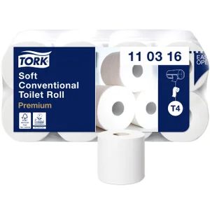 Toiletpapier Tork T4 Premium 3-laags 250 vel wit 1