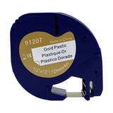 DULA - Dymo 91207 / S0721612 Zwart op goud 12mmx4m