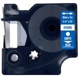 DULA - Dymo D1 45816 Wit op blauw 19mm x 7m