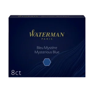 Inktpatroon Waterman nr 23 lang blauwzwart pak à 8