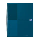Spiraalblok Oxford International Notebook A4+ lijn petrol blauw