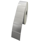 DULA Thermal Transfer Etiket - Zilver Polypropyleen - 51x25mm - kern 25mm - 2580 per rol - Permanent
