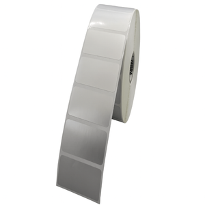 DULA Thermal Transfer Etiket - Zilver Polypropyleen - 51x25mm - kern 25mm - 2580 per rol - Permanent