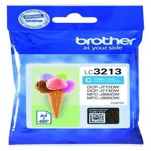 Inktcartridge Brother LC-3213C blauw