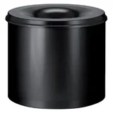 Papierbak met vlamdover Vepabins 80liter 47cm Zwart
