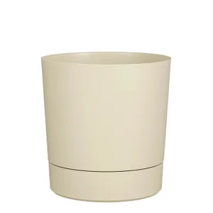 Plantenpot Mica Coco met schotel rond hoogte 23,5