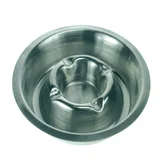 Asbak metaal verchroomd 170mm RVS stapelbaar
