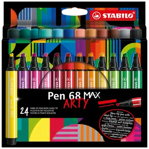 Viltstift STABILO Pen 68 Max Arty assorti etui à 2