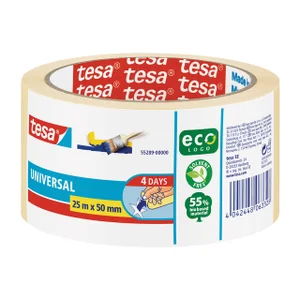 Afplaktape tesa® Economy 50mmx25m beige