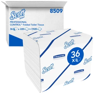 Toiletpapier Scott Control gevouwen 2-laags 110x18