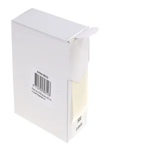 Etiket Rillprint 35mm op rol wit 500 stuks