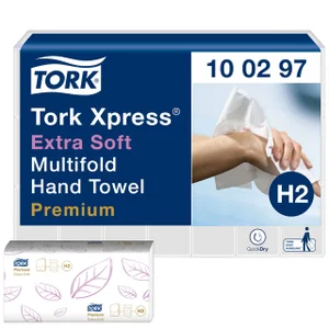 Handdoek Tork H2 Xpress Premium multifold 2-laags