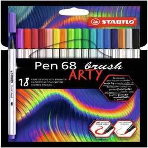 Brushstift STABILO Pen 568/18 Arty assorti etui à