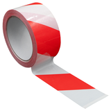 DULA vloermarkeringstape rood/wit - 50mm x 33 meter