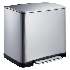 Pedaalemmer EKO E-Cube 40 liter rvs