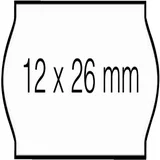 Prijsetiket 12x26mm Open-Data C6 permanent wit 1500 stuks