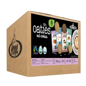 Haverkoek Hoppe Oaties fairtrade koekjesmix 120 st