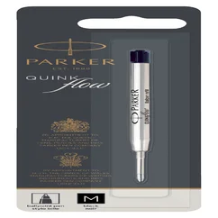 Balpenvulling Parker Quinkflow medium zwart bliste