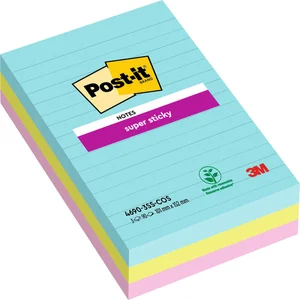 Memoblok Post-it 4690 Super Sticky 101x152mm Cosmi