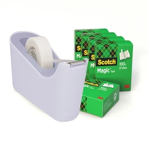 Plakbandhouder Scotch C18 lavendel + 6 rollen magi