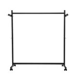 Garderoberek MAUL Samba mobiel 115X172X51cm 40kg, 10 haken zwart RAL9004