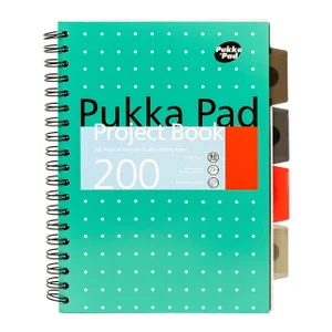 Projectboek Pukka Pad Metallic B5 lijn 4-tabs 200