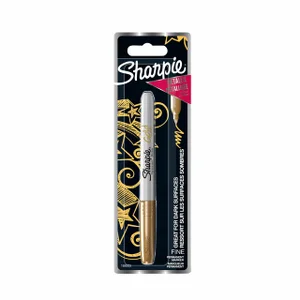 Viltstift Sharpie rond fijn metallic goud blister