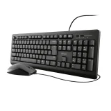 Toetsenbord Trust Primo + muis QWERTY zwart