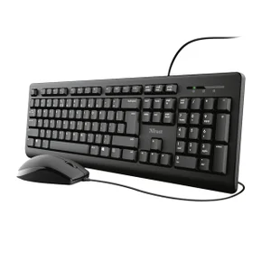 Toetsenbord Trust Primo + muis QWERTY zwart