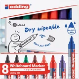 Whiteboardmarker edding 360 rond 1.5-3mm assorti 8 stuks