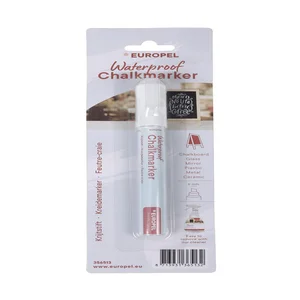 Krijtstift Europel watervast 3-6mm wit blister 1 s