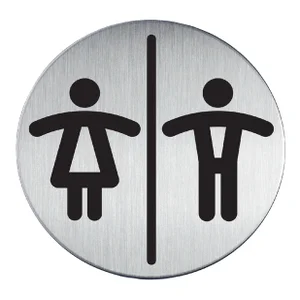 Infobord pictogram Durable 4920 toileten D/H rond
