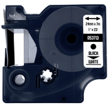 DULA - Dymo D1 53713 / S0720930 Zwart op wit 24mm x 7m