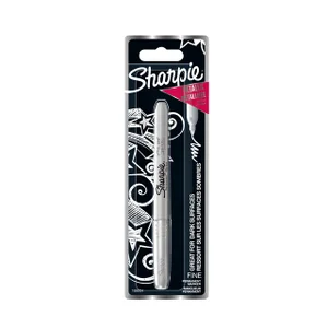 Viltstift Sharpie rond fijn metallic zilver bliste