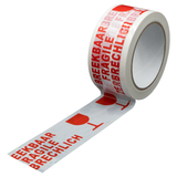 DULA waarschuwingstape wit- Fragile - 50mm x 66 meter