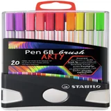 Brushstift STABILO Pen 568/20 Arty assorti set à 20 stuks