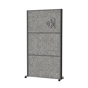 Scheidingswand MAUL akoestiek Uplight 100x180 donk