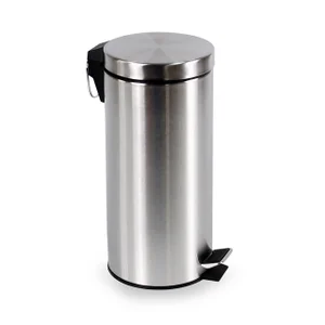 Pedaalemmer BRASQ 30 liter rvs