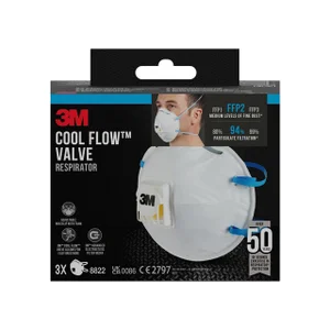 Stofmasker 3M voor schuren 8822 FFP2 met ventiel 3