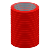 DULA zakkensluiter tape 16 rollen - 9mm x 6 meter - rood