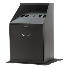 Asbak staand Vepa Bins zuil vrijstaand zwart 31043