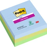 Memoblok Post-it 675-3 Super Sticky 101x101mm Oasis 3 stuks