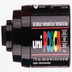 Paintmarker Uni POSCA PC8K breed schuin zwart