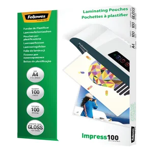 Lamineerhoes Fellowes A4 2x100micron glans 100 stu