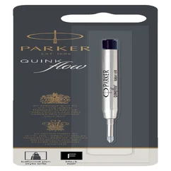 Balpenvulling Parker Quinkflow fijn zwart blister