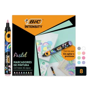 Paintmarker Bic Intensity pastel assorti 8 stuks